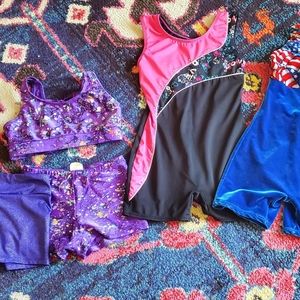 SOLD - Girl's Gymnastic Leotards Bundle